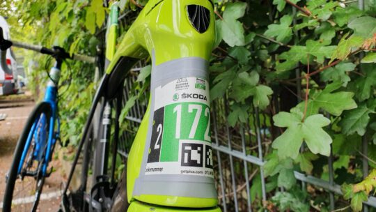 Skoda Velotour Frankfurt-Eschborn Startnummer Rennrad